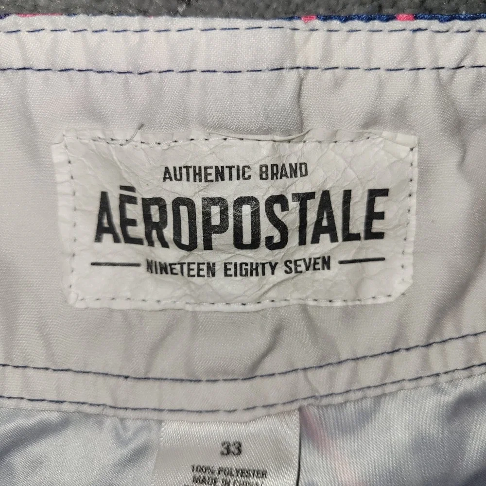 Aeropostale Board Shorts Mens 33 AOP Drawstring Swim Surfing Beach 11